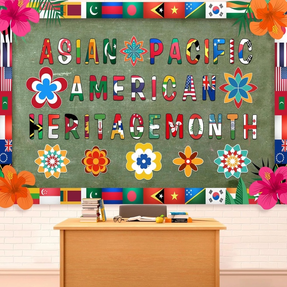 Vibrant Heritage Month Wall Art with Floral Accents